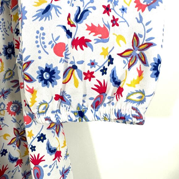 GAP Floral Long Sleeve Blouse Top Large NWT - Picture 8 of 11